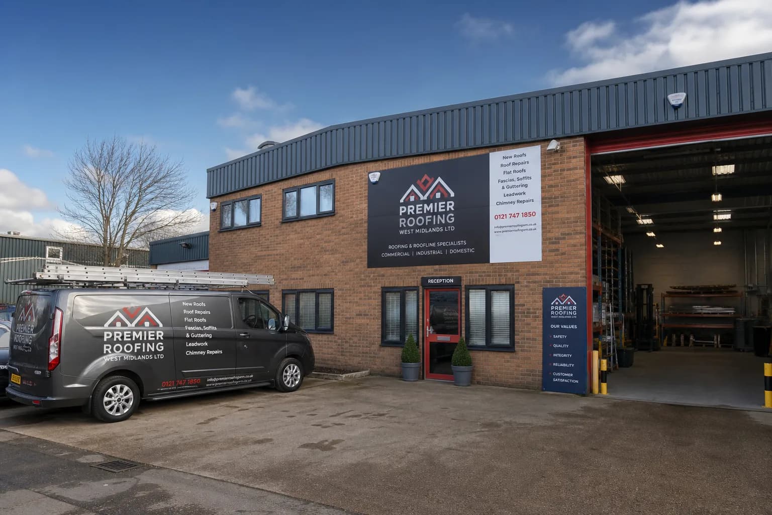 Our roofing team at work
